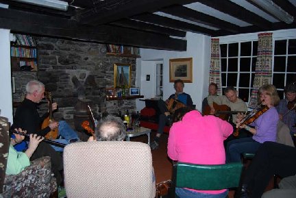 Saturday evening inside High House
